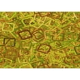 thumbnail image 1 of Ahgly Company Indoor Rectangle Patterned Golden Brown Yellow Area Rugs, 2' x 3', 1 of 1