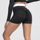 thumbnail image 3 of Gibobby Leggings cortos yoga mujer Pantalones cortos de cintura en V Pantalones cortos de levantamiento de glúteos Mujeres Entrenamiento Pantalones co(Negro,M), 3 of 5