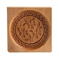 thumbnail image 1 of Xihbxyly Molde de Madera para Tallar, de Haya, con Diseño de Rosas, Revestimiento de Cera de Abejas Seguro, Fácil de Limpiar, Herramienta para Hornear Pan de Jengibre, Galletas, Pasteles, Repostería, 1 of 1