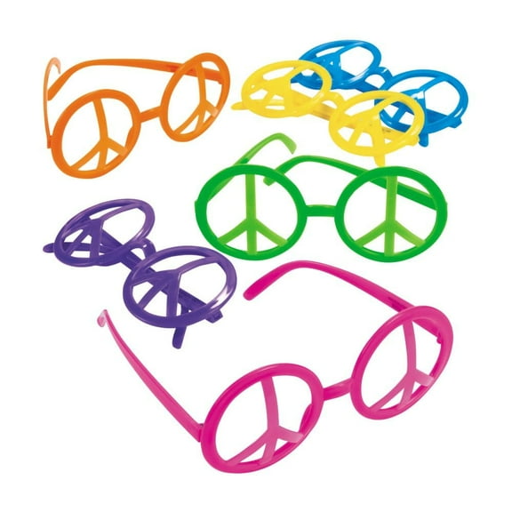 Peace Sign Eyeglasses - Apparel Accessories - 12 Pieces