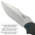 thumbnail image 5 of CRKT P.S.D. (Particle. Separation. Device.) Assisted Folding Knife with Liner Lock: 1.4116 Plain Edge Blade, Carbon Fiber w/G10 Base Handle, Reversible Pocket Clip, 7920, 5 of 8