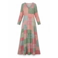 thumbnail image 4 of Vetsdori Womens Loose Maxi Dresses Outfits Long Dresses Full Sleeves V-Neck,Muumuu Party Graphic Sundress Dress for Ladies, 4 of 4