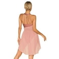 thumbnail image 2 of Aiihoo Women's Lyrical Modern Contemporary Ballet Leotard Dress Chiffon Dancewear Apricot S, 2 of 7