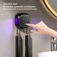 thumbnail image 5 of ACDANC 2026 New Household Toothbrush Holder & Sterilizer, Punch Free Wall Mounted Toothbrush Storage Organizer, Multifunctional Smart Uv Sanitizer, Modern Bathroom Accessories, 1Pc, Black, 5 of 7