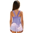 thumbnail image 2 of Uourmeti Cartoon Axolotl Skirted One-Piece Swimsuit for Girls - Soft Stretchy Quick Dry Swim Dress for Beach, Pool & Summer Vacation, 2 of 8