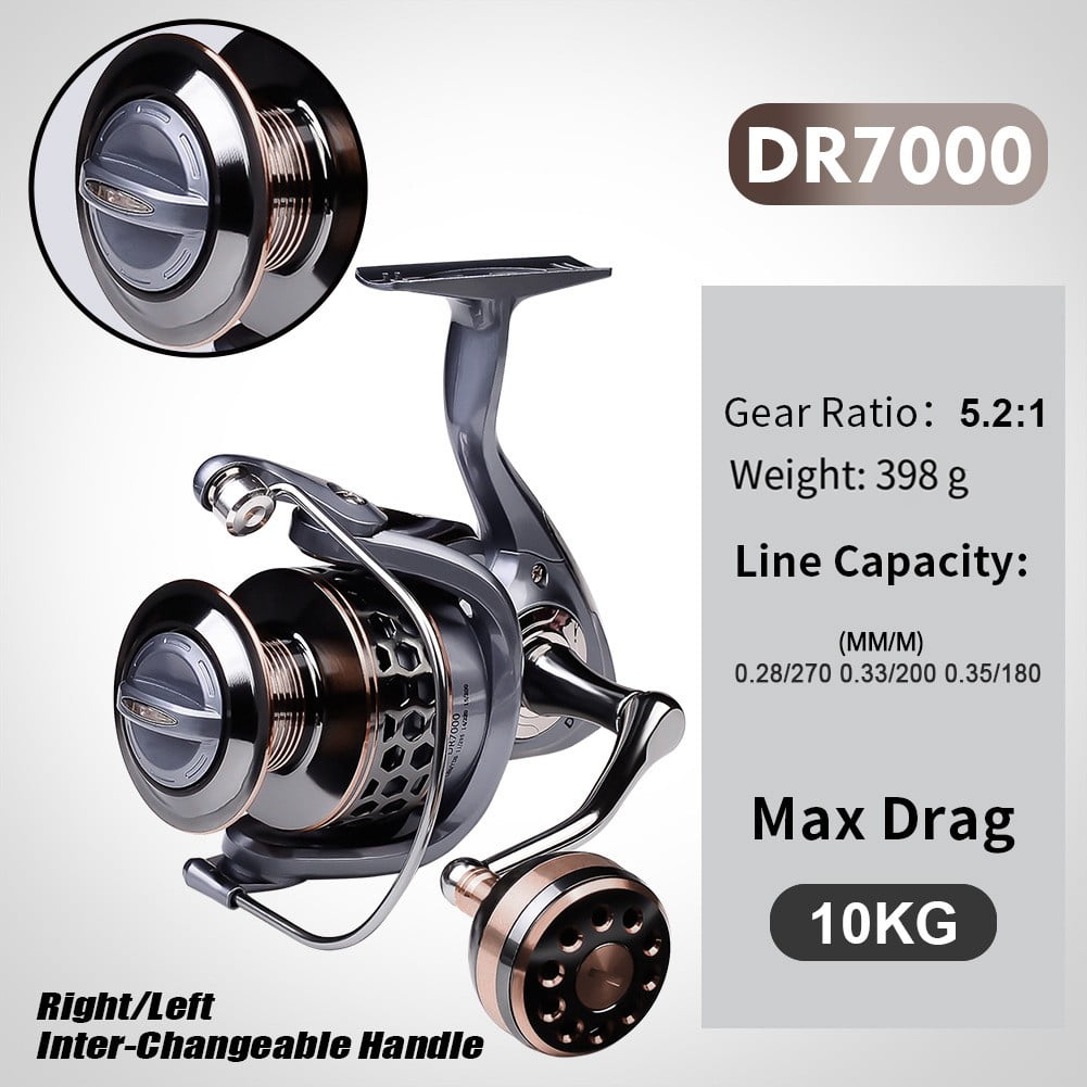 CENL Outdoor Fishing DR Series Fishing Reel - Front Drag, 3BB, Max Drag Force 5-10kg