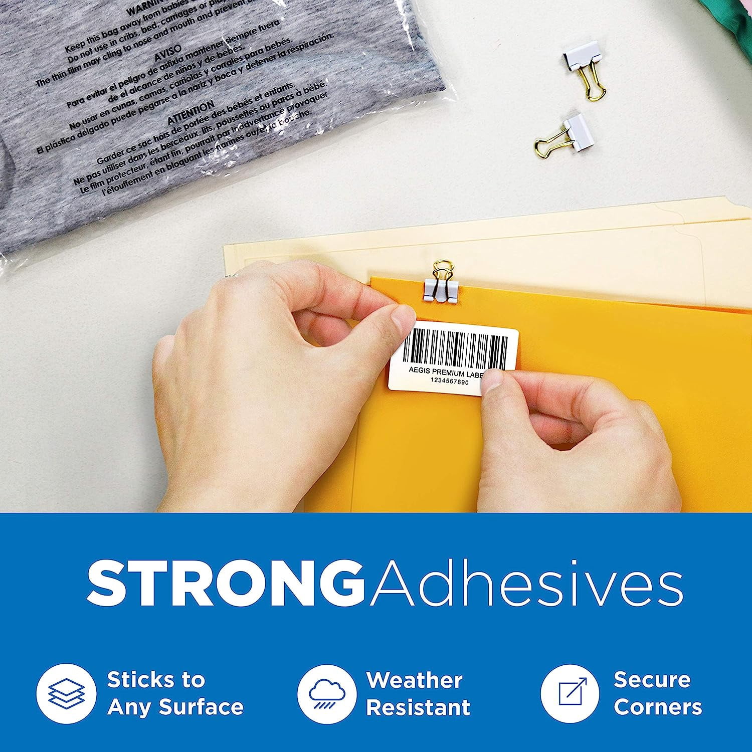 Aegis Adhesives - Compatible 1” Direct Thermal Labels Replacement for DYMO 30332 (1" X 1") Square Multipurpose, Use with Labelwriter 450, 450 Turbo, 4XL Printers - 12 Rolls