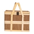 thumbnail image 3 of DOLITY Picnic Basket Double Layer Classical Food Storage Basket for Food Bread Cake L, 3 of 9
