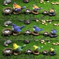 thumbnail image 4 of Exquisite Miniature Parrot, Hand Painted Waterproof Resin Figurine For Multi-Purpose Use Including Fairy Garden Accessories, Landscape Decor, Moss Landscape, 4 of 5