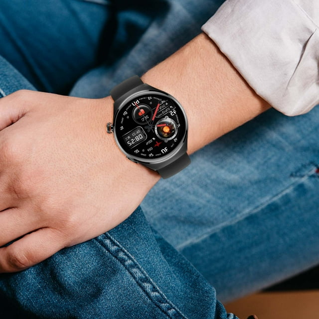Reloj inteligente MT26 | Pantalla táctil HD de 1,43 pulgadas | Carga inalámbrica | Llamadas Bluetooth | Diales personalizables | Rastreador de actividad física multideporte | IP67 a prueba de agua