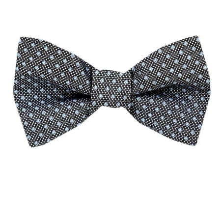 Circle Silk Tie - Mens Silk Self Tie Bow Tie