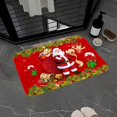 thumbnail image 3 of Alfombra manta Mat De Piso Absorbente Franela Roja Para Decoración Al Aire Libre Interior Navidad G G Magideal Alfombra manta, 3 of 7