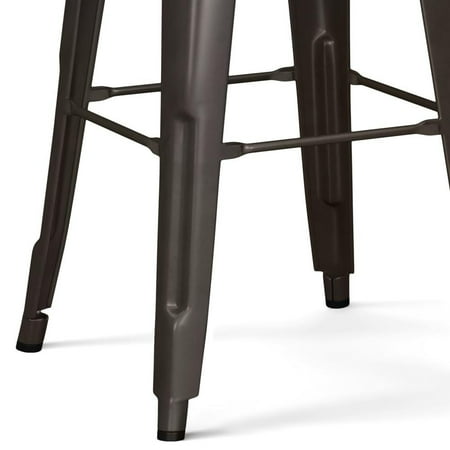 Simpli Home - Rayne 30 inch Metal Bar Stool (Set of 2) - White