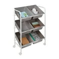 thumbnail image 2 of Honey Can Do 6-Bin Rolling Storage or Craft Cart, Grey/White, 2 of 10