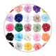 thumbnail image 3 of Xiao Hua Flores de gasa con diamantes de imitación, 10 lazos de cinta de tela para diademas, manualidades y decoraciones de fiesta, color azul., 3 of 5