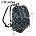 thumbnail image 2 of Fotbe Fast Food Mochila Bolso con Estampado para Mujer, Mochila Antirrobo de Nylon Impermeable, Bolsa Ligera de Hombro, 2 of 4