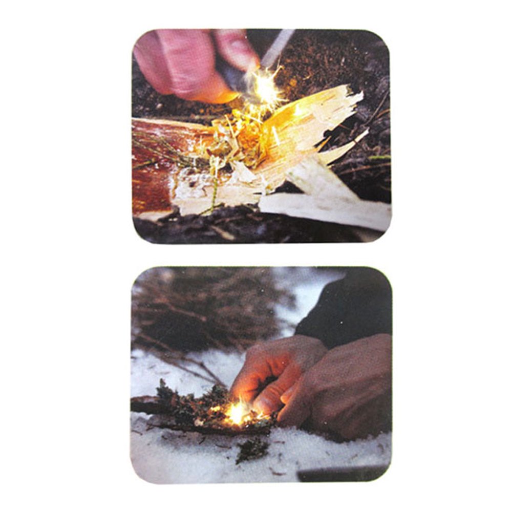 BRIQUET À SILEX en Métal - Allume-feu d'urgence durable - Survie instantanée EUR 17,00 - FR