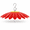 Red-10.5'' / 1PCS, variant on 10.5 Inch Hummingbird Feeder Shade Dome Cover Rain Guard Weather For Bird Umbrella House Outdoor Squirrel Flower Design(light Green)