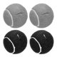 thumbnail image 1 of 4 Pcs Pelotas de tenis precortadas para andadores, accesorios universales de deslizamiento precortados para andadores, Gris/Negro, 1 of 6