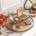 thumbnail image 6 of Acacia Wood 24"  Turntable Organizer for Table Top, Farmhouse Extra Large Round  for Serving Kitchen Countertop Cabinet for Charcuterie Centerpiece, Bathroom Vanity Tray Decor, 6 of 14