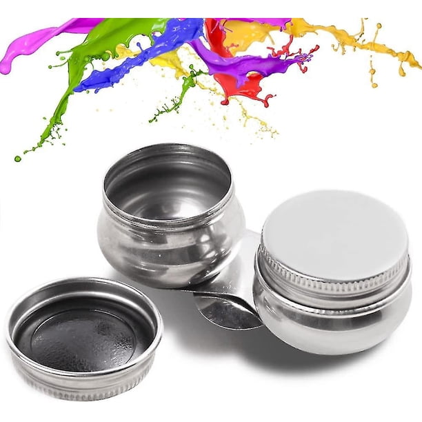 Vaso de doble capa, vasos de paleta de boca grande de acero inoxidable, para artistas, óleos, pinturas al óleo.