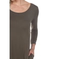 thumbnail image 4 of (olive, l) - Women's Solid Colour Tunic Top, 4 of 5