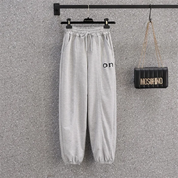 Pantalones deportivos de comercio exterior al por mayor para mujer, moda primavera otoño, nuevo estilo 2024, versión coreana, pantalones casuales holgados