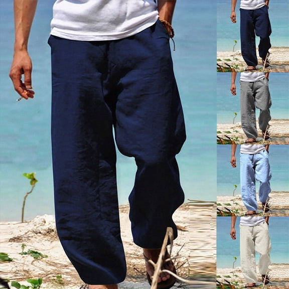Mens Casual Chinos Pants Relaxed Fit Elastic Waist Khaki Trousers Stretch Dress Slacks with Pockets Light Blue XL