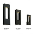 thumbnail image 2 of 1649SK-LED Hinkley Lighting Atlantis - 4 Inch 2 Light Large Outdoor Wall Lantern-Satin Black Finish-Integrated LED Lamp Base Type, 2 of 18