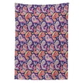 thumbnail image 3 of Ambesonne Paisley Tablecloth Rectangular Table Cover, Retro Hippie Motives, 52"x70", Purple, 3 of 4