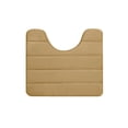 thumbnail image 2 of EGYMEN Foam Bath Mat Set with Latex Non-Slip Backing & 40D Thick Padding for Toilet Shower Bathroom Non-Slip Machine Washable Bathroom Essentials(Khaki), 2 of 7