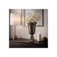 thumbnail image 3 of Two-Tone Chalice Glass Vase for Living Room Decor - Modern Home Decor Accents with Sculptural Base - Decorative Flower Vase for Room, Bedroom, House, Office, and Table Styling - 18", Bronze & Copper, 3 of 11