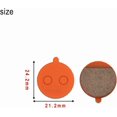 thumbnail image 3 of HUGFEGWE Electric Scooter Brake Pads Rear Wheel Brake Disc Friction Plates Pads Scooter Accessory Compatible With Kugoo M4 Pro Electric Scooter Parts (Color : 1pairs-01) CJB91-84358, 3 of 7
