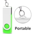 thumbnail image 3 of XINQIHANG 20Pcs 16GB USB 2.0 Flash Drives Memory Stick Fold Storage Thumb Stick Pen Drive Jump Drive U Disk Swivel Design, Green, 3 of 7