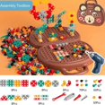 thumbnail image 2 of Creative Electric Drill Bits Puzzle Toy Assembly Kids Tool Box Birthday Gift Diy Puzzle Assembly Kit, 2 of 6