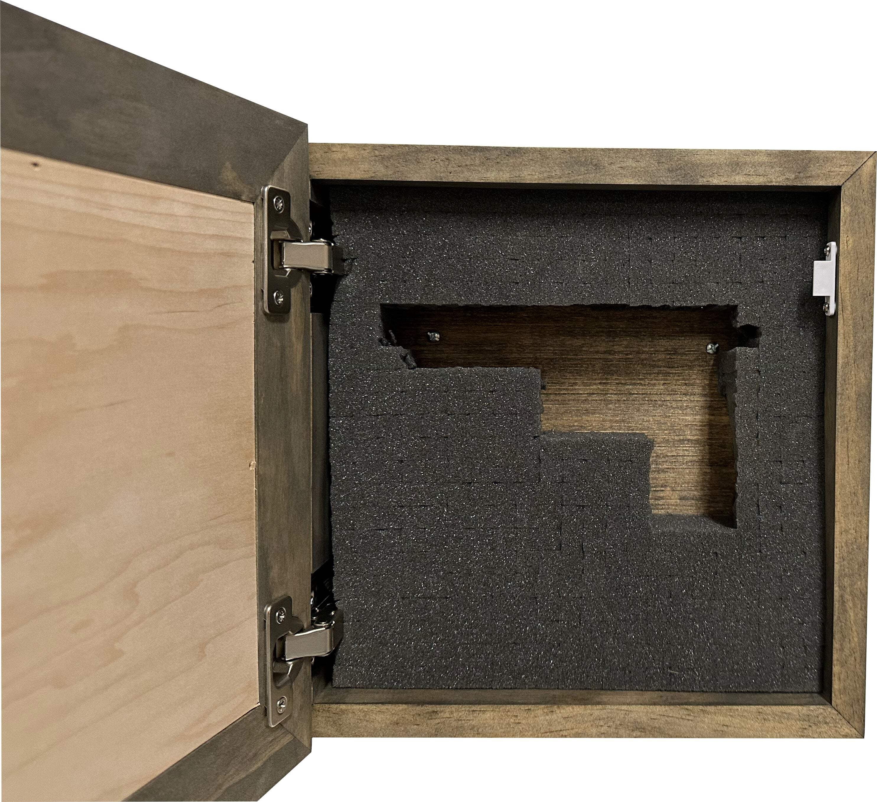 Bellewood Designs Decorative Wooden Gun Safe with Hummingbird and Hibiscus