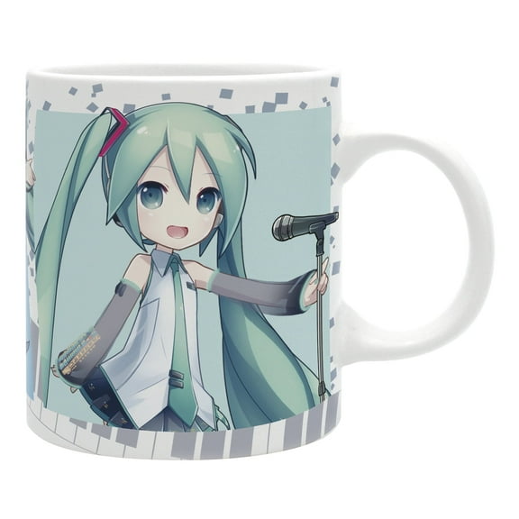 ABYstyle Hatsune Miku Pastel Mug – 11 oz Ceramic Coffee Cup – Official Vocaloid Drinkware – Cute Anime Mug Gift for Miku Fans & Collectors
