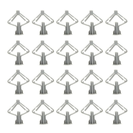 

JMXIANG 200 Pcs Plasterboard Wall Plug Expansion Tube Plastic Anchors Drywall Fixings