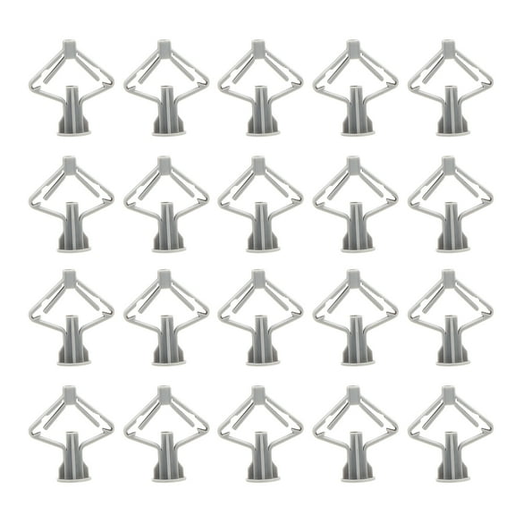 200 Pcs Plastic Anchors for Plasterboard Wall Plug Expansion Tube Drywall Fixings