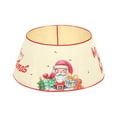 thumbnail image 1 of Ornament Christmas Tree Collar Glitter Round Decorative Christmas Tree Skirt Fastening Tape Foldable Christmas Tree Ornament For Home Party Red Tree Collar Christmas Tree Collar, 1 of 3