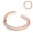 Rose Gold, variant on Turandoss 14K Gold Plated Hinged Nose Ring for Women 8mm 18G Surgical Steel Silver Hoop Comfortable Hypoallergenic Septum Cartilage Jewelry for Women Gifts Stocking Stuffers