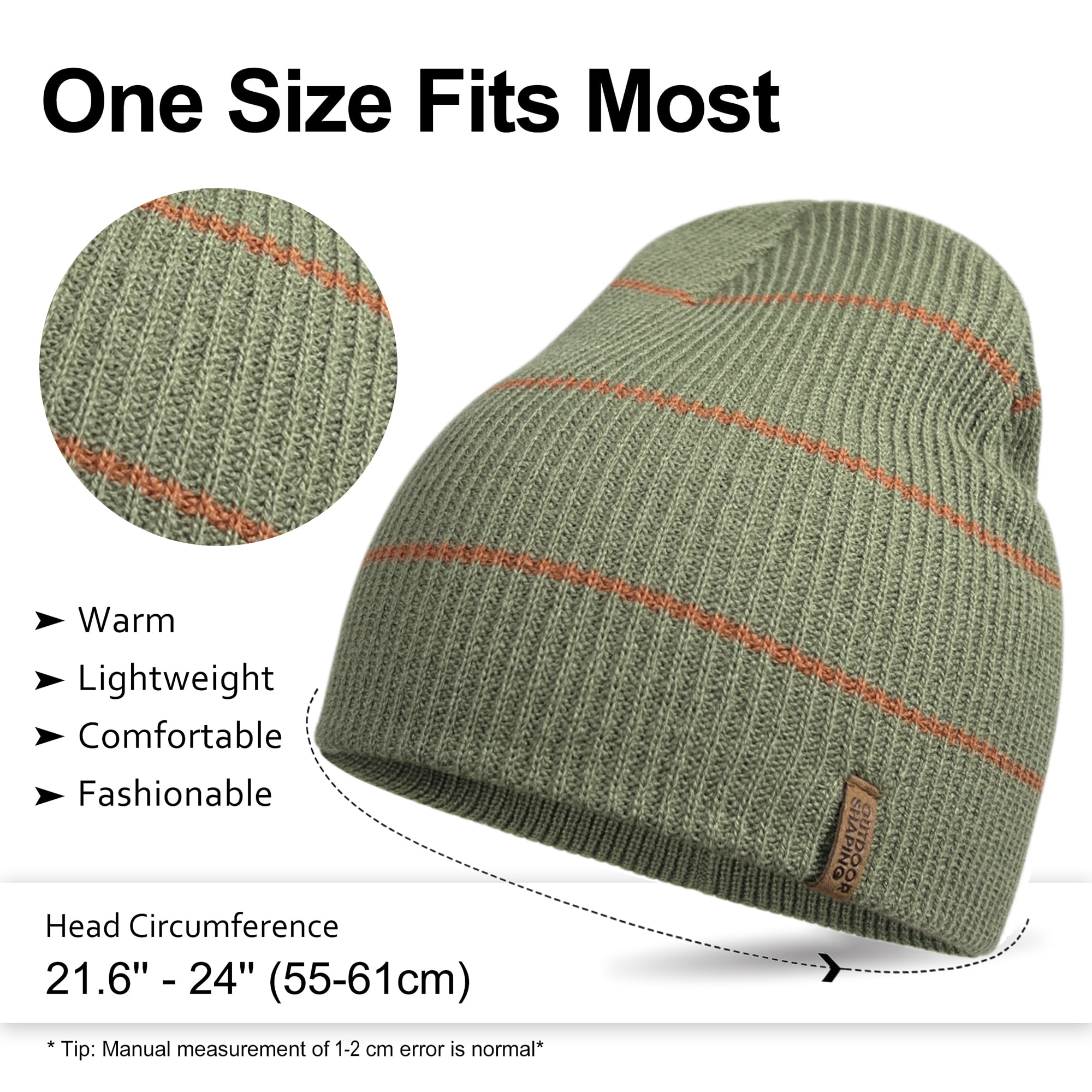 3 Pack Unisex Winter Knit Beanies - One Size Fits All - Ultra Soft 3T Filigree Organic Beanie — Three Tarts Bakery and Cafe main image 2