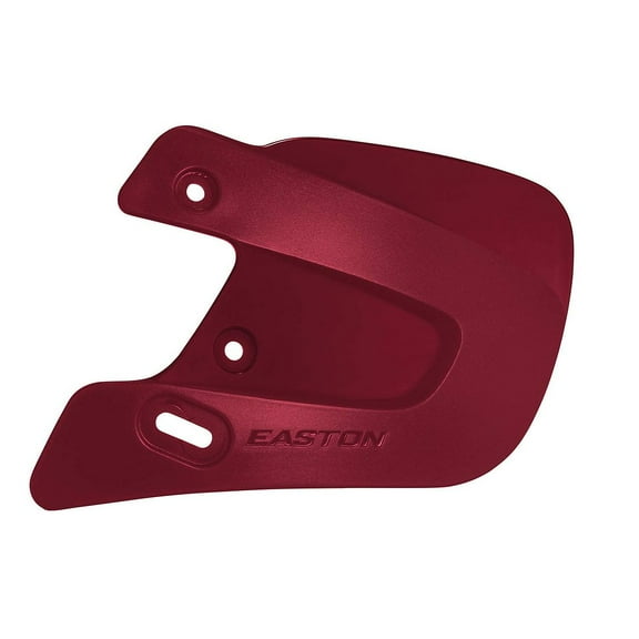 Easton Basbeball Batting Helmet Extended Jaw Guard Left Handed Batting Helmet, Cardinal