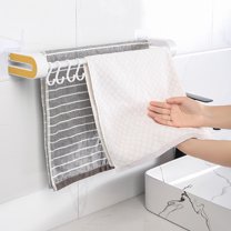 Tyidzon Towel Racks for Bathroom Wall Mounted Easy Installation Towel Bar Durable Space-Saving Towel Rack for Bathroom, Home Decor, Yellow