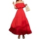 thumbnail image 3 of Vestido de vacaciones Vestido largo informal de playa con hombros descubiertos y hombros descubiertos, Rojo, M Methold AP001405-10B, 3 of 7