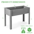 thumbnail image 6 of 40x20x31'' Raised Garden Bed with Legs, Solid Wood Elevated Planter Box for Outdoor Backyard Patio, 6 of 8