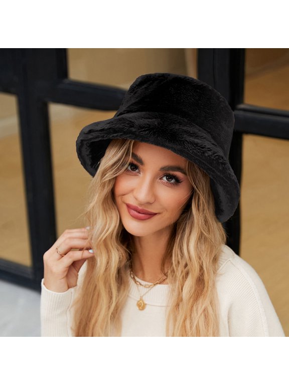 Solid Color Fisherman Hat For Women Autumn And Winter Warm Hats Winter Casual Hat Techno Bucket Hat Hat Skater Corduroy Bucket Hat Sun Hat Ladies Ladies Bucket Hat Summer Umbrella Summer Floppy Hat