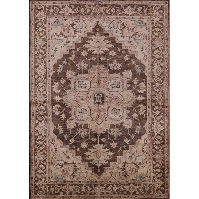 Ahgly Company Machine Washable Indoor Rectangle Industrial Modern Light Copper Gold Area Rugs, 4' x 6'