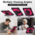 thumbnail image 7 of Case for Samsung Galaxy Tab A9+ / Tab A9 Plus 11 inch 2023 Model (SM-X210/X216/X218) Contrast Color Multi-functional Cover With Wrist Chain and Shoulder Strap, 7 of 7