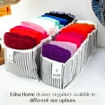 thumbnail image 7 of EDNA HOME Underwear Drawer Organizer, Drawer Organizers for Clothing, Tshirt Organizer, Closet Drawers Organizers And Storage, Foldable Compartments for Towels, Underwear, Clothes, Small Size, 7 of 7